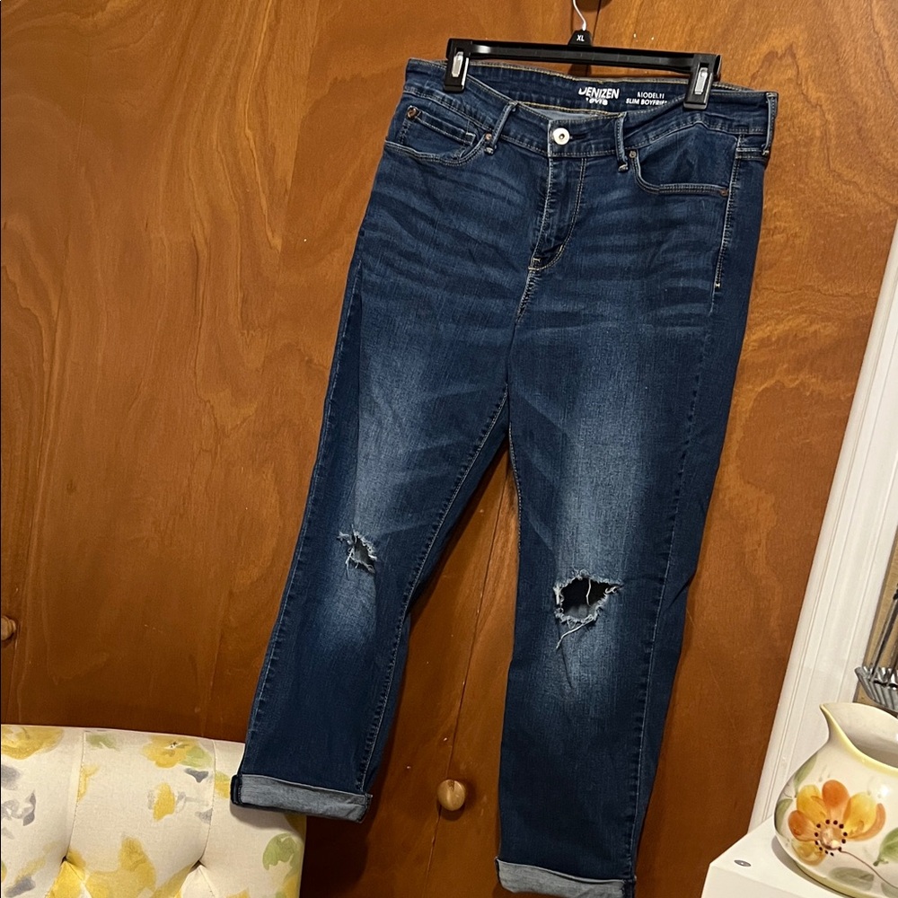 Levi's Dark Blue Boyfriend Jeans